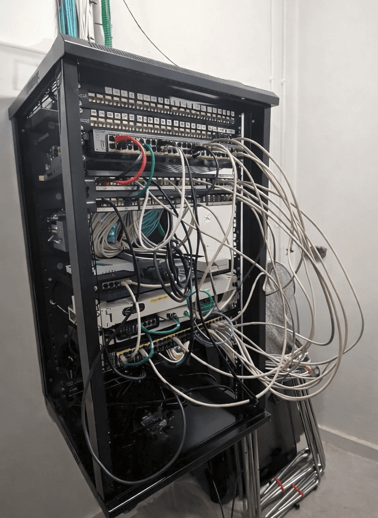 Baie de brassage avant intervention 1