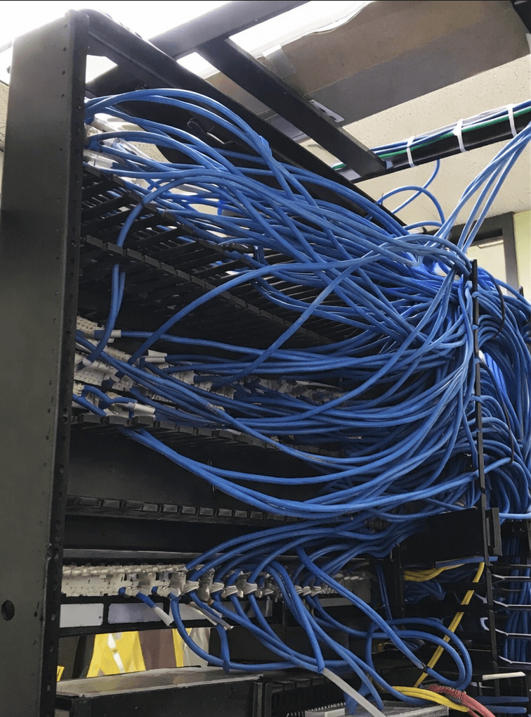 Baie de brassage avant intervention 2