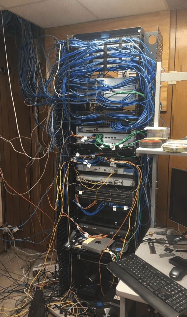 Baie de brassage avant intervention 3