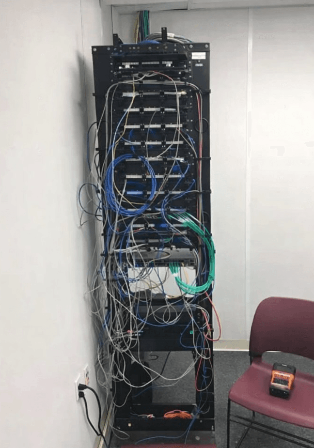 Baie de brassage avant intervention 5